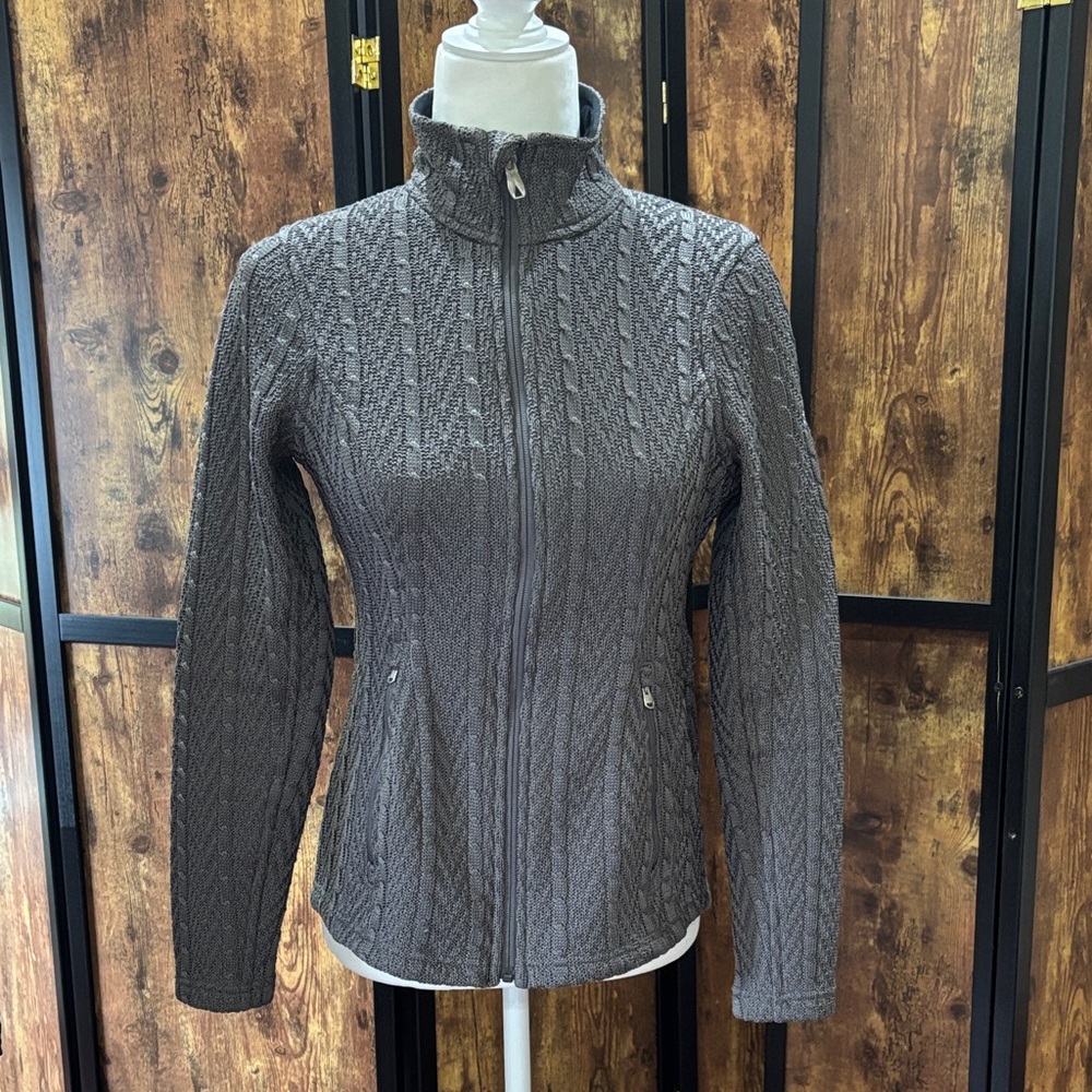 Spyder Black and Gray jacket with fleece lining